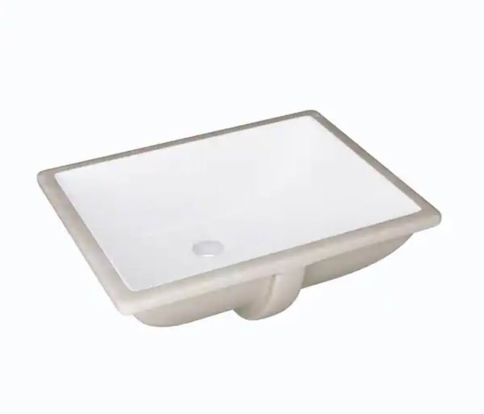 Eridanus Denbigh 18”x13” Undermount Bathroom Sink – White