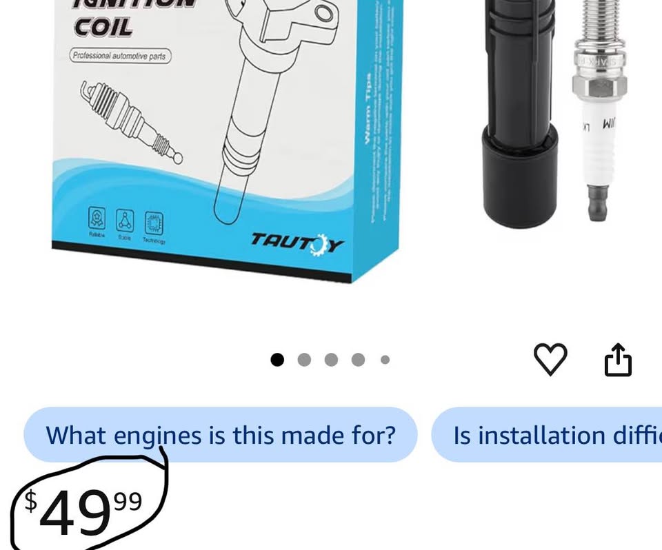 UF602 Ignition Coil Pack & Iridium Spark Plugs Kit 4PCS for Honda & Acura 2.4L