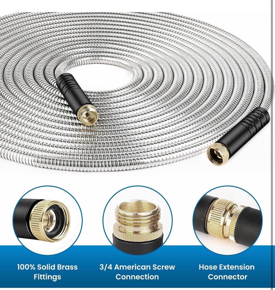 Tocebe 100FT Garden Hose with 10-Function Nozzle, Kink-Free & Leak-Proof