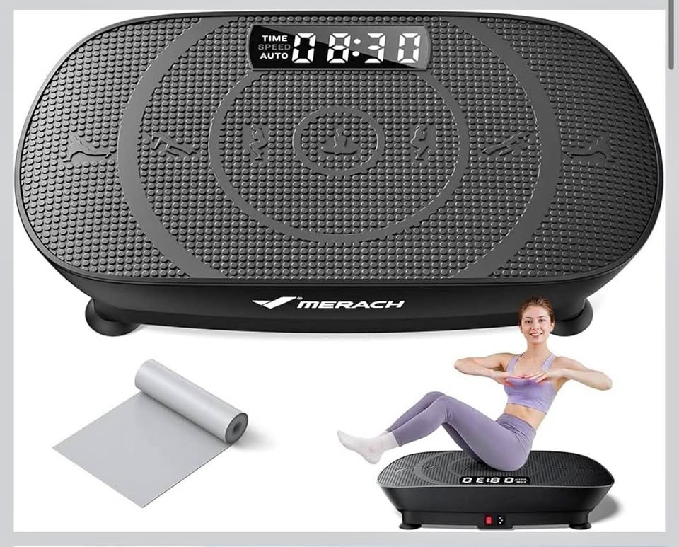 MERACH Vibration Plate Exercise Machine w/ Bluetooth for Full Body Workout