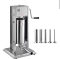 VEVOR 11 lb Vertical Sausage Stuffer, Dual-Speed, Stainless Steel, 5 Tubes