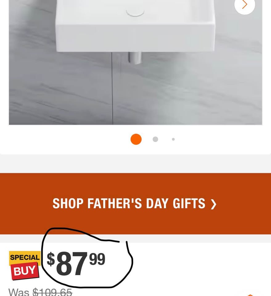 Eridanus 24” x 16” White Wall-Mount Vessel Sink w/ Faucet Hole & Overflow