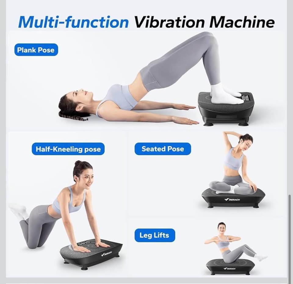 MERACH Vibration Plate Exercise Machine w/ Bluetooth for Full Body Workout