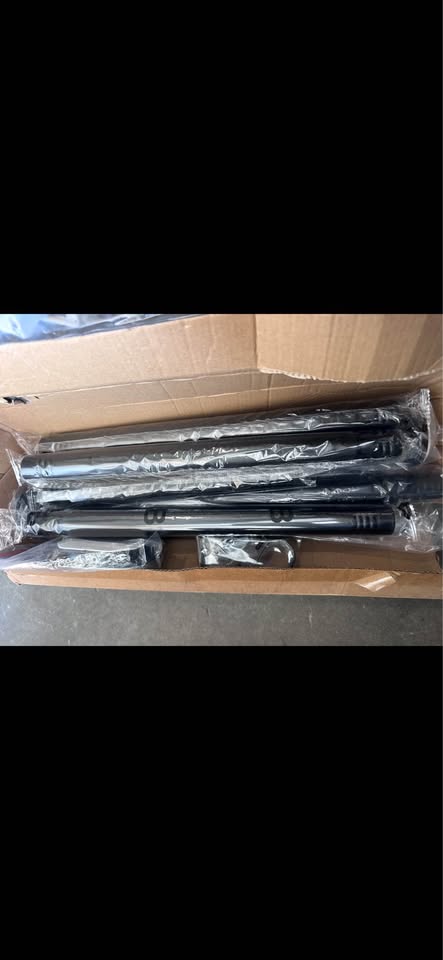 Wudkey 120” Adjustable Black Tension Curtain Rod
