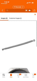 SharkBite 1 in. FIP x 1 in. FIP x 24 in. Corrugated SST Water Softener Connector