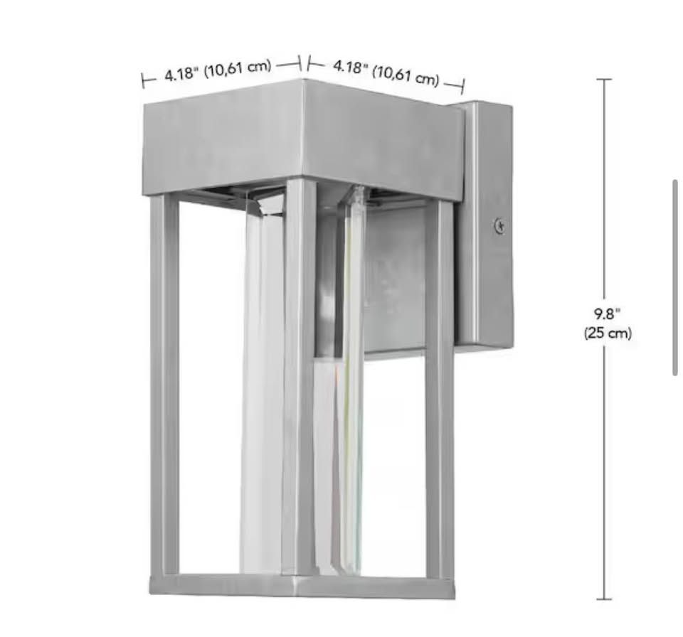 Globe Electric Bowie Industrial LED Outdoor Wall Sconce – Galvanized Steel