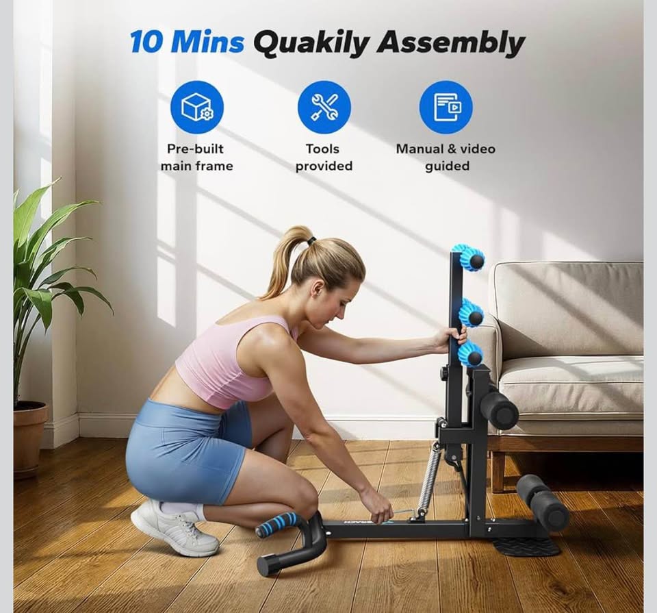 MERACH Adjustable Deep Squat Machine with Push-Up Board