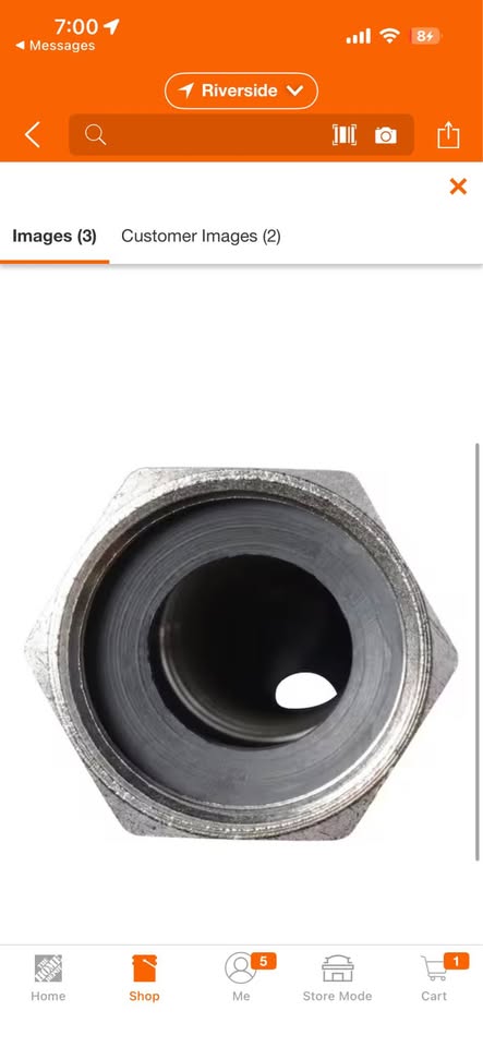 SharkBite 1 in. FIP x 1 in. FIP x 24 in. Corrugated SST Water Softener Connector