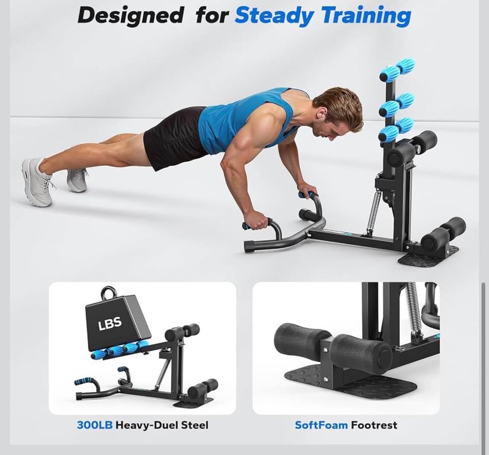 MERACH Adjustable Deep Squat Machine with Push-Up Board