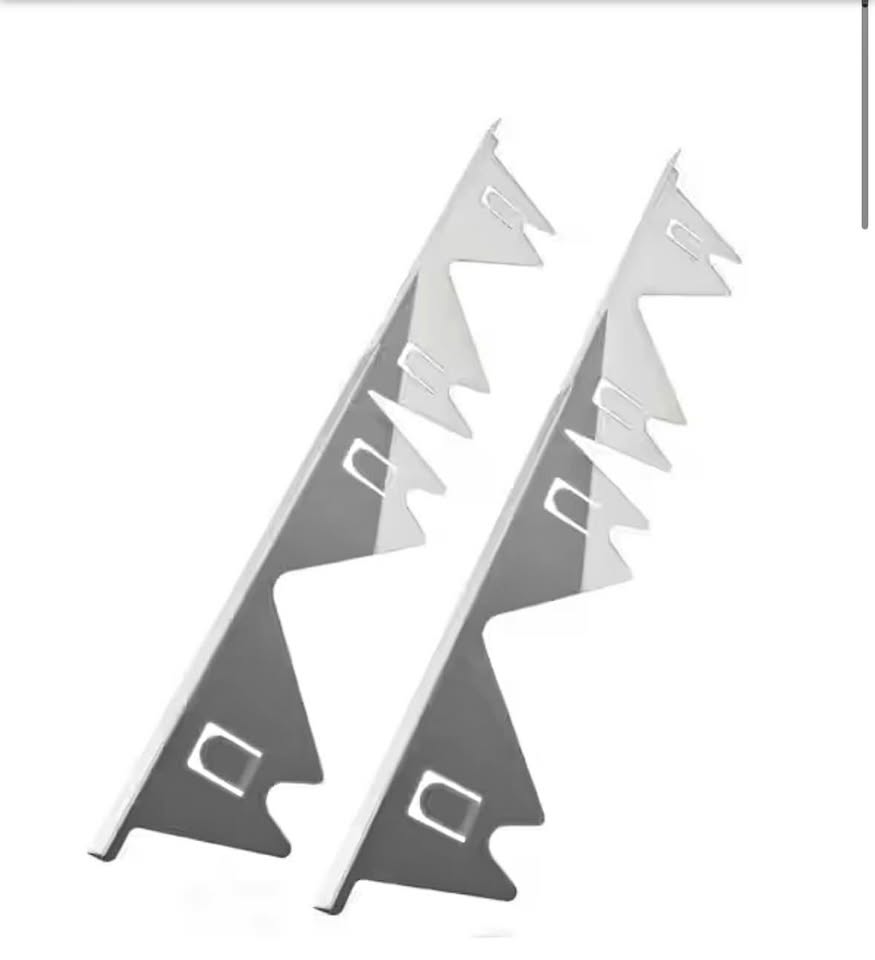 Wudkey 2-Pack Stainless Steel Stove Gap Covers, Adjustable 13.8–27.5 in., Silver