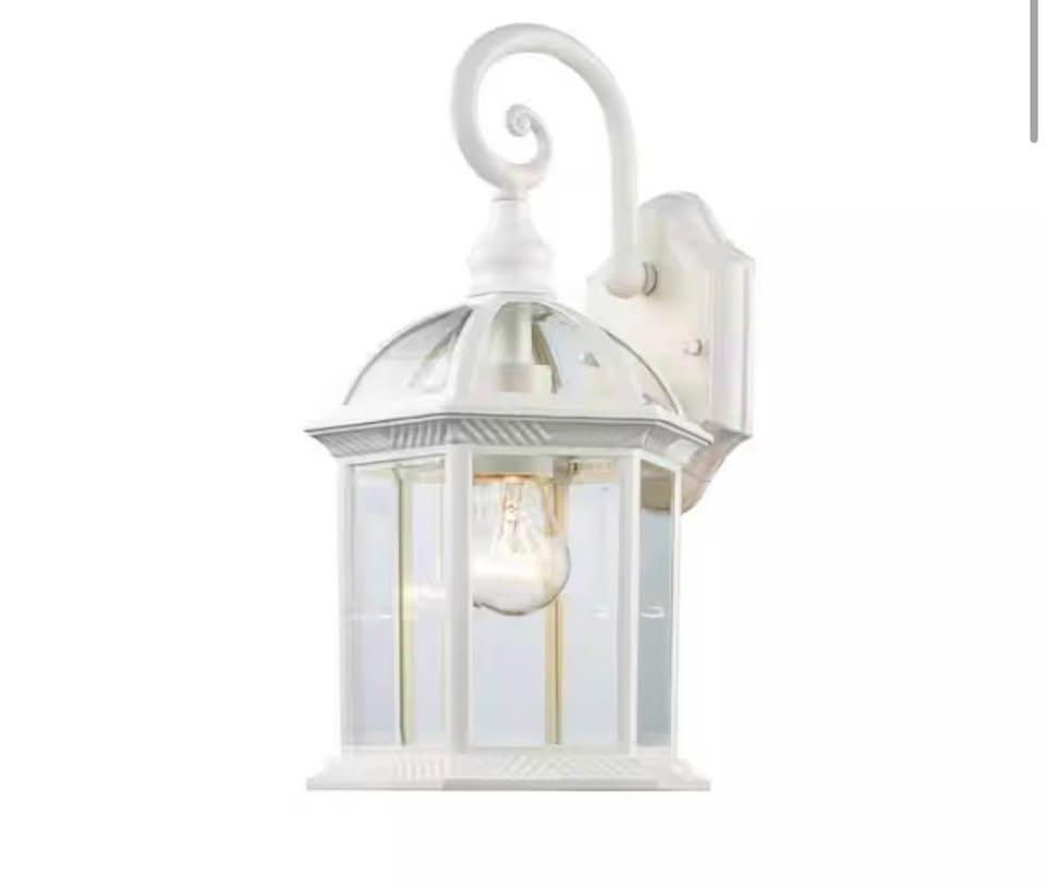 Bel Air Wentworth White Outdoor Wall Light
