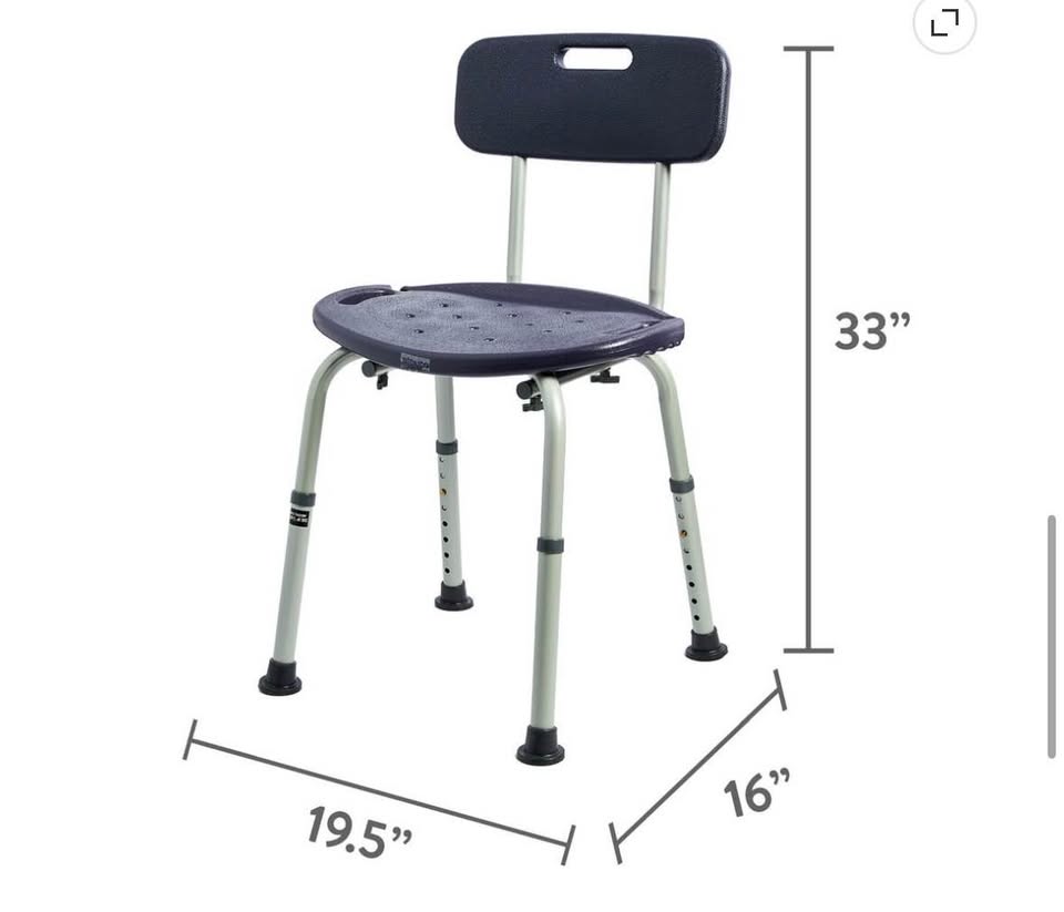 Equate Bath Chair and Shower Chair with Back