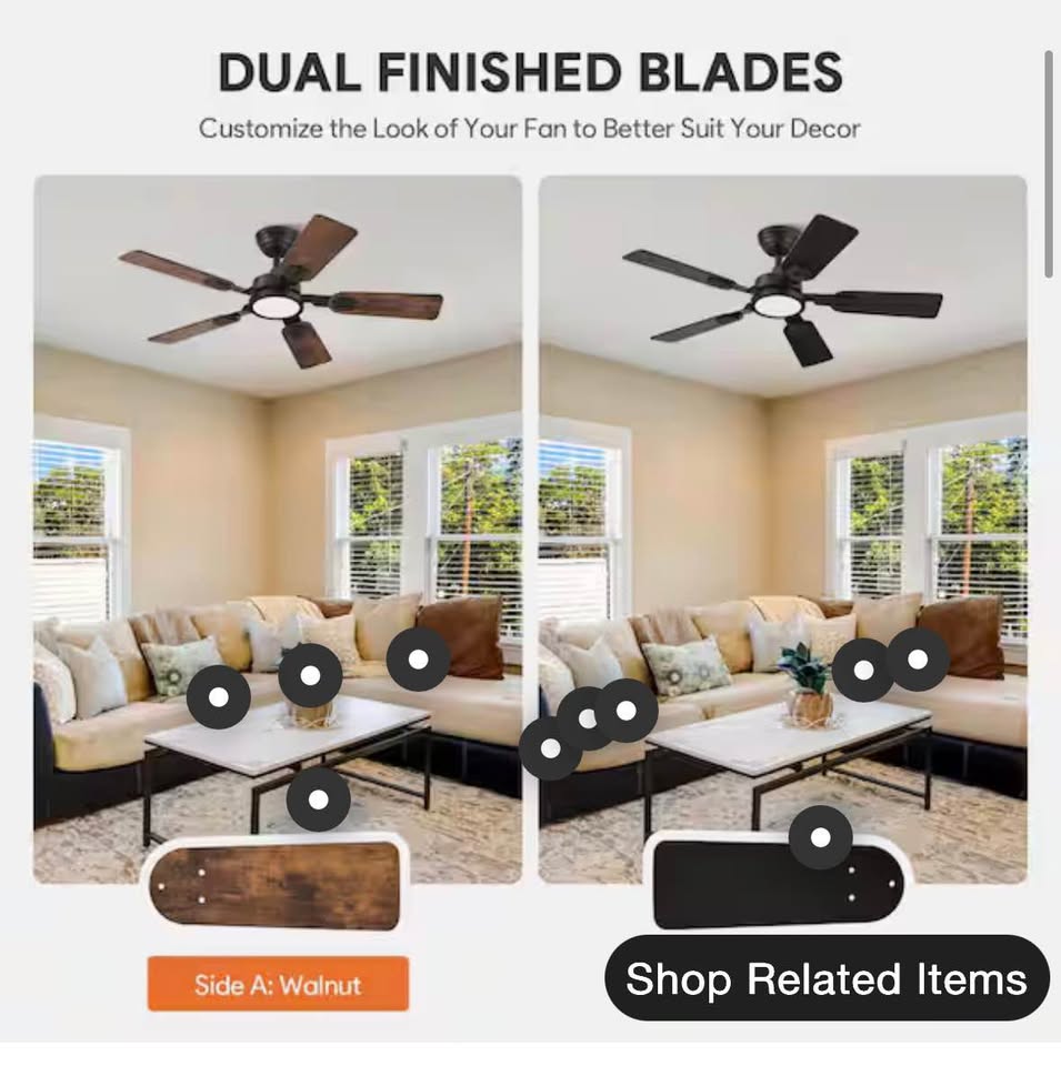 Merra 42” LED Ceiling Fan with Light & Remote