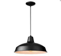 Hampton Bay Black Warehouse Pendant Light