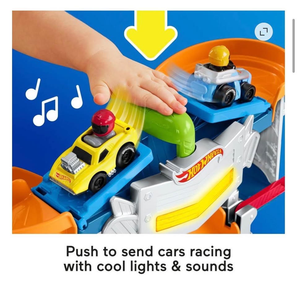 Fisher-Price Little People Hot Wheels Race Track