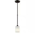 Kichler Joelson Mini Pendant Light Bronze Etched Glass