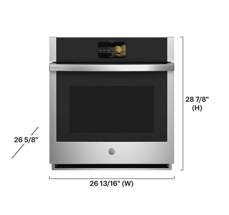 GE Profile 27” Smart Built-In Wall Oven w/ No Preheat Air Fry - Stainless