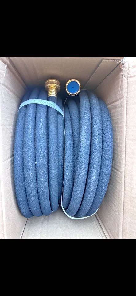 MAMIZO 2-Pack 50FT Soaker Hoses 1/2” Heavy Duty w/ Brass Connectors