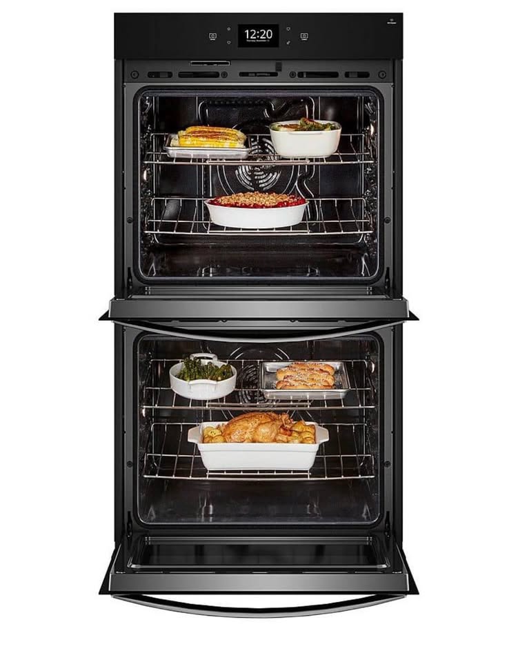Whirlpool 30” Smart Double Wall Oven w/ Air Fry - Stainless
