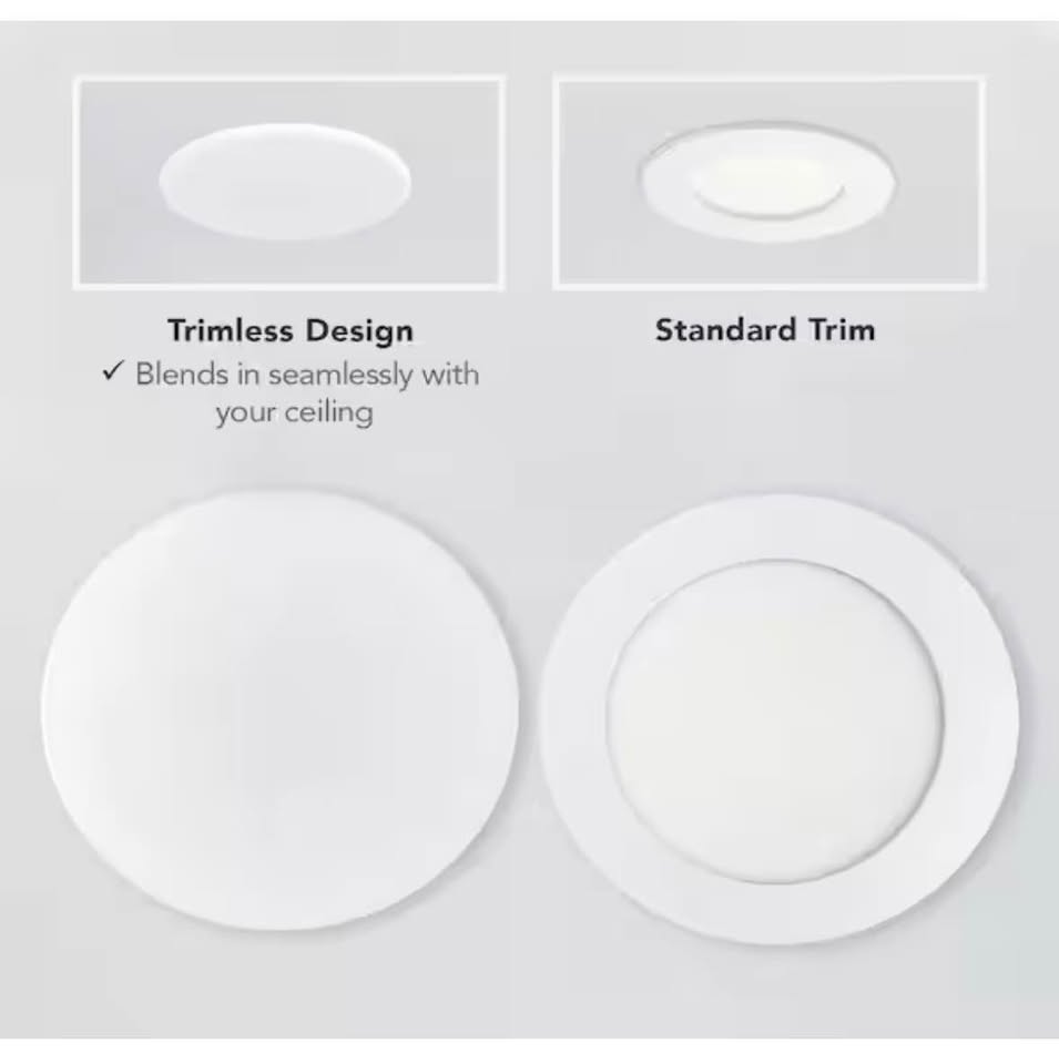 Commercial Electric 6” LED Recessed Retrofit Light, Adjustable CCT