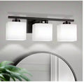 YANSUN 22” 3-Light Matte Black Bathroom Vanity Light