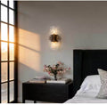 LNC 6.3” 2-Light Brass Glacier Glass Wall Sconce
