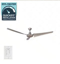 Hampton Bay 60” Industrial Indoor/Outdoor Ceiling Fan – Brushed Steel
