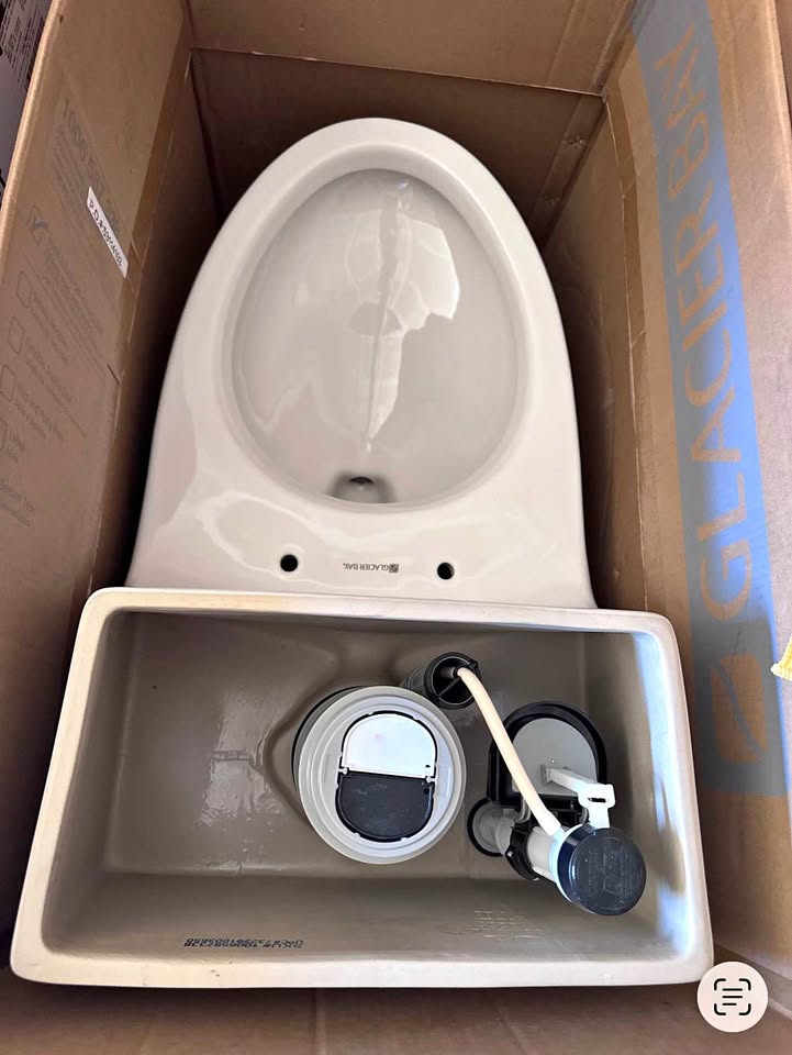 Glacier Bay McClure One-Piece Dual Flush Elongated Toilet, White – Seat Included