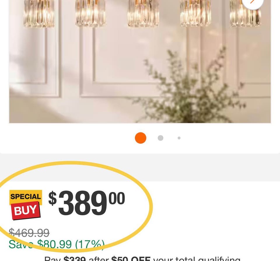 LNC Modern Brass 5-Light Crystal Island Pendant Chandelier 40.2”