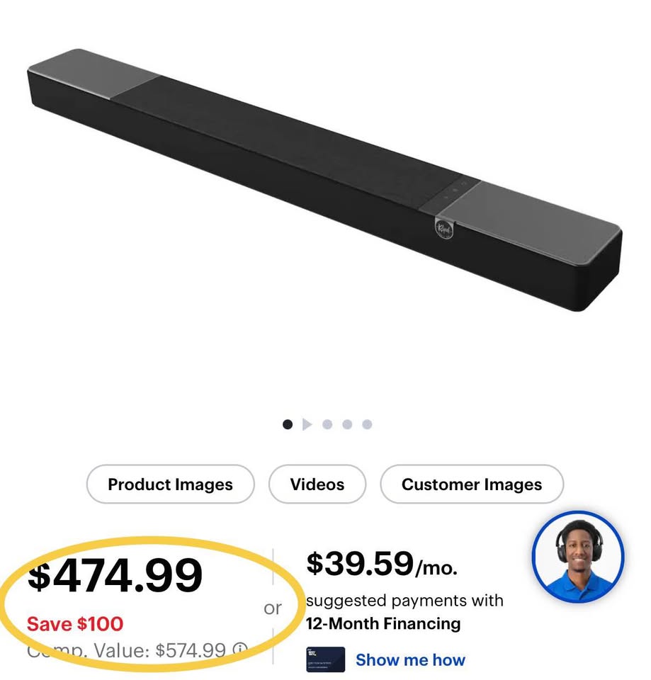 Klipsch Flexus CORE 200 3.1.2 Soundbar + Flexus SUB 100 Wireless Subwoofer