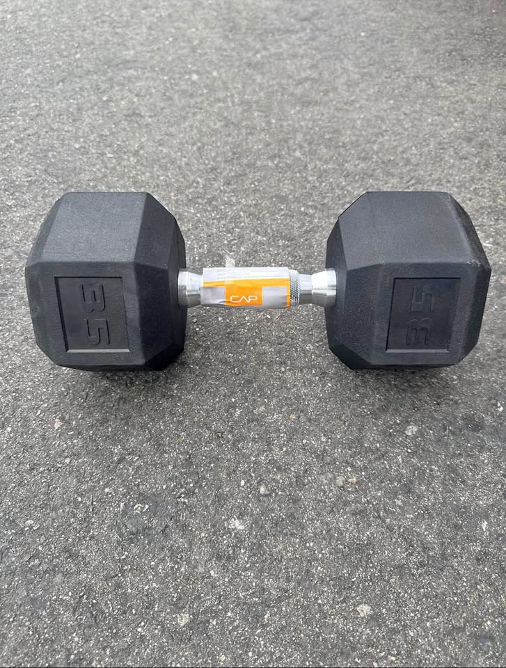 CAP Barbell Coated Hex Dumbbell, Single 35 lbs