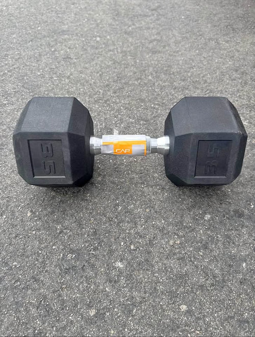 CAP Barbell Coated Hex Dumbbell, Single 35 lbs