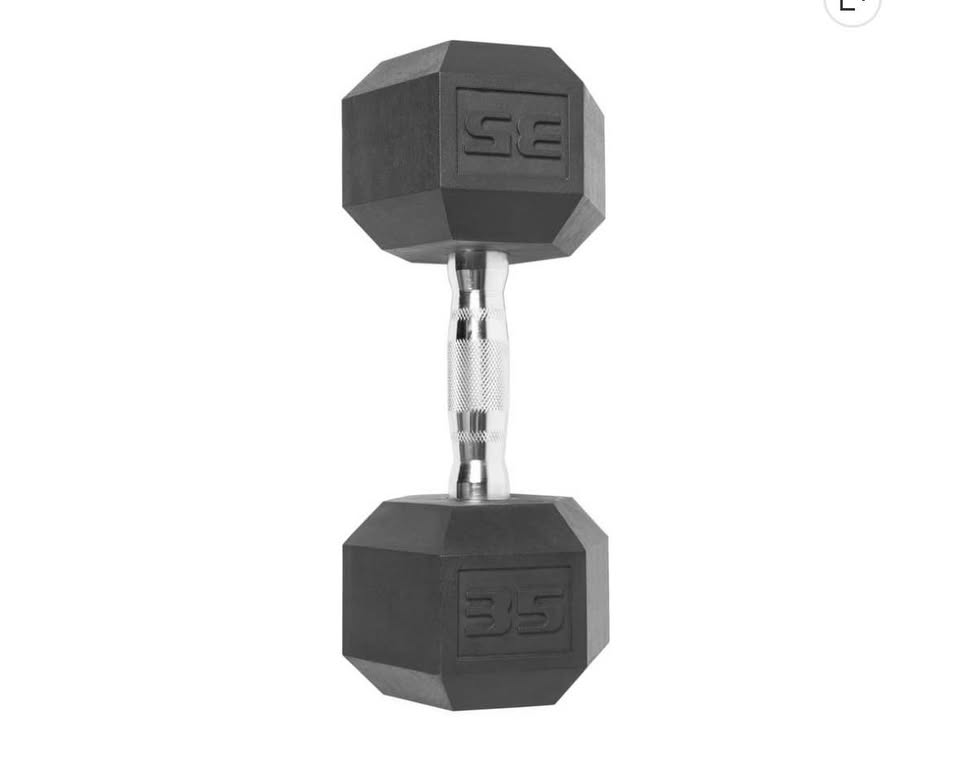 CAP Barbell Coated Hex Dumbbell, Single 35 lbs