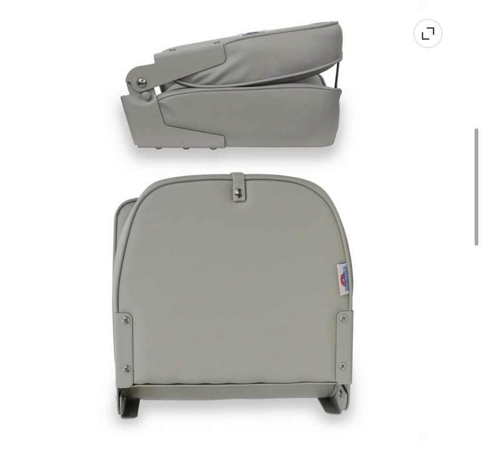 Springfield Marine Folding Fishing Boat Seat – Gray 16”