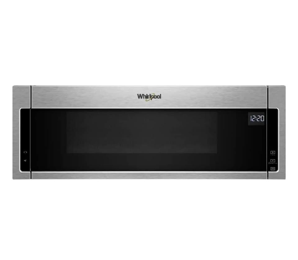 Whirlpool 1.1 Cu. Ft. Low Profile OTR Microwave Hood, Stainless Steel