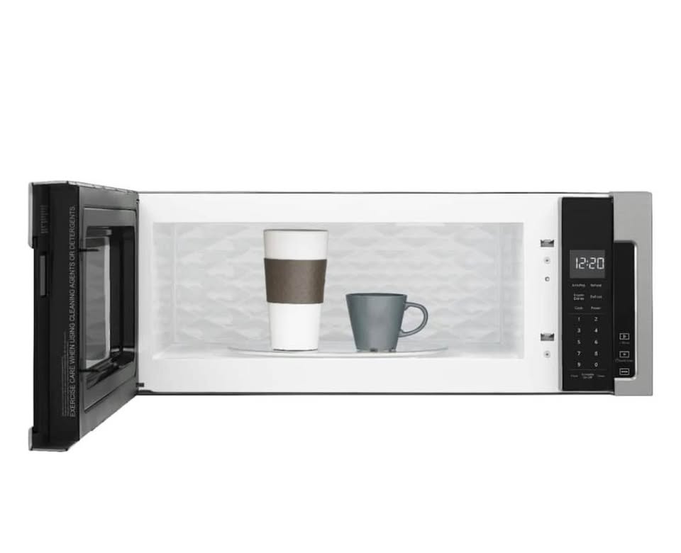 Whirlpool 1.1 Cu. Ft. Low Profile OTR Microwave Hood, Stainless Steel