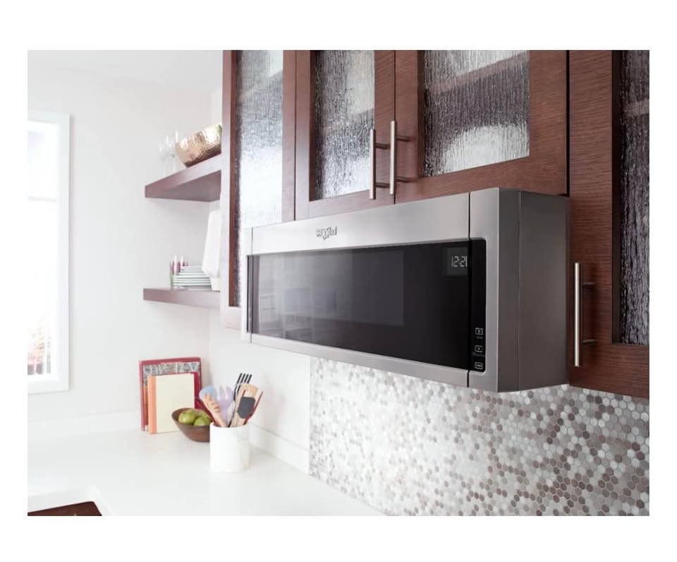 Whirlpool 1.1 Cu. Ft. Low Profile OTR Microwave Hood, Stainless Steel