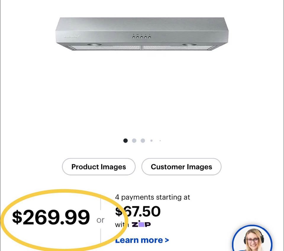 Samsung 29” Stainless Steel Under Cabinet Range Hood – Convertible