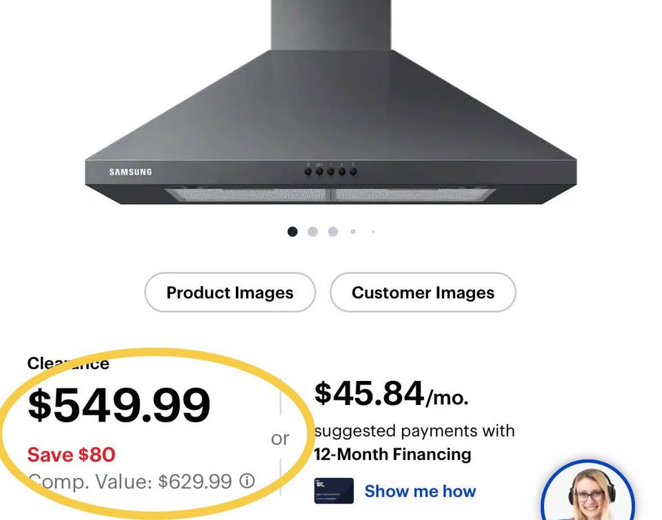 Samsung 30” Wall Range Hood – Black Stainless
