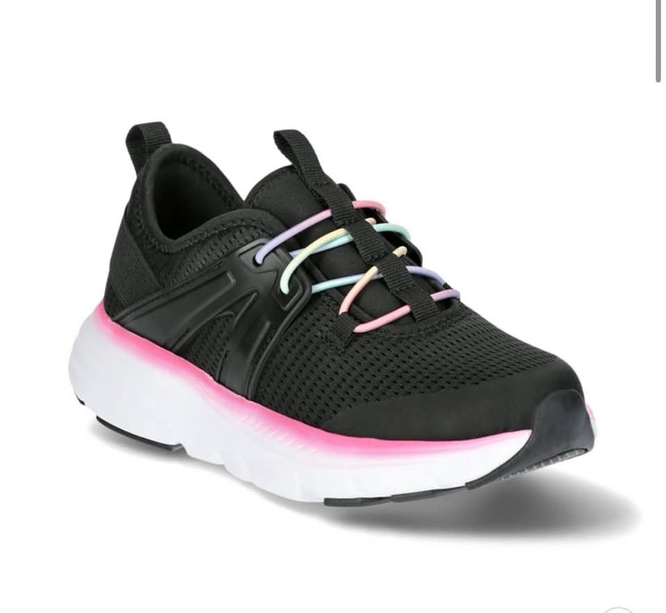 Athletic Works Girls Cage Knit Slip On Sneakers