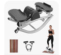 AurumEdge Rock Stepper w/ LCD Monitor & Resistance Bands - Gray