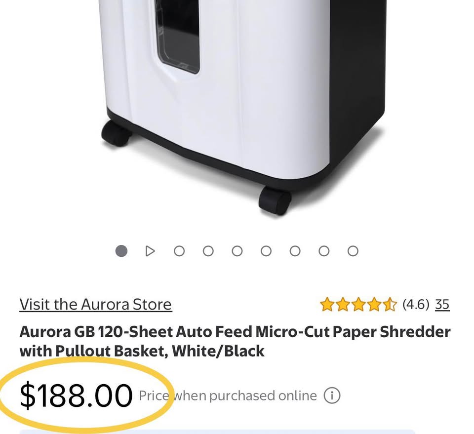Aurora 120-Sheet Auto Feed Micro-Cut Paper Shredder