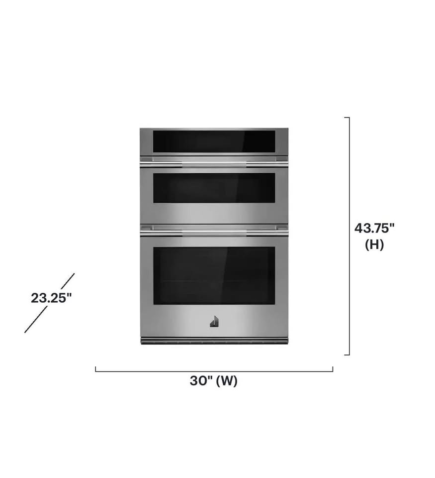 JennAir RISE 30” Built-In Microwave & Wall Oven Combo – Stainless Steel
