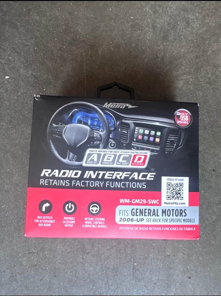 Metra WM-GM29-SWC Aftermarket Radio Data Interface and Harness General Motors 06-up