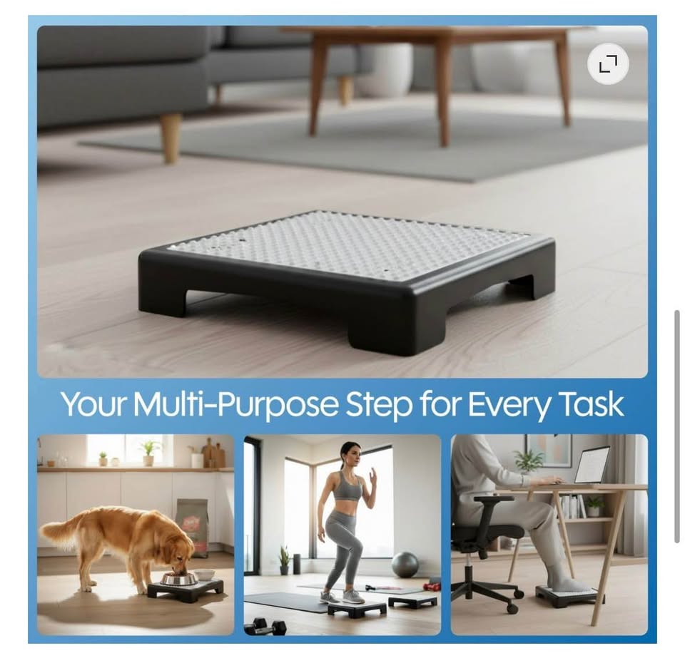 Bluestone Platform Step Stool with Slip-Resistant Top and 250lb Capacity