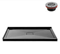 Streamline 60”x36” Black Corner Shower Base w/ Drain