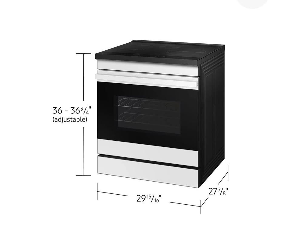 Samsung Bespoke 6.3 cu. ft. Slide-In Induction Range – Air Fry & Wi-Fi