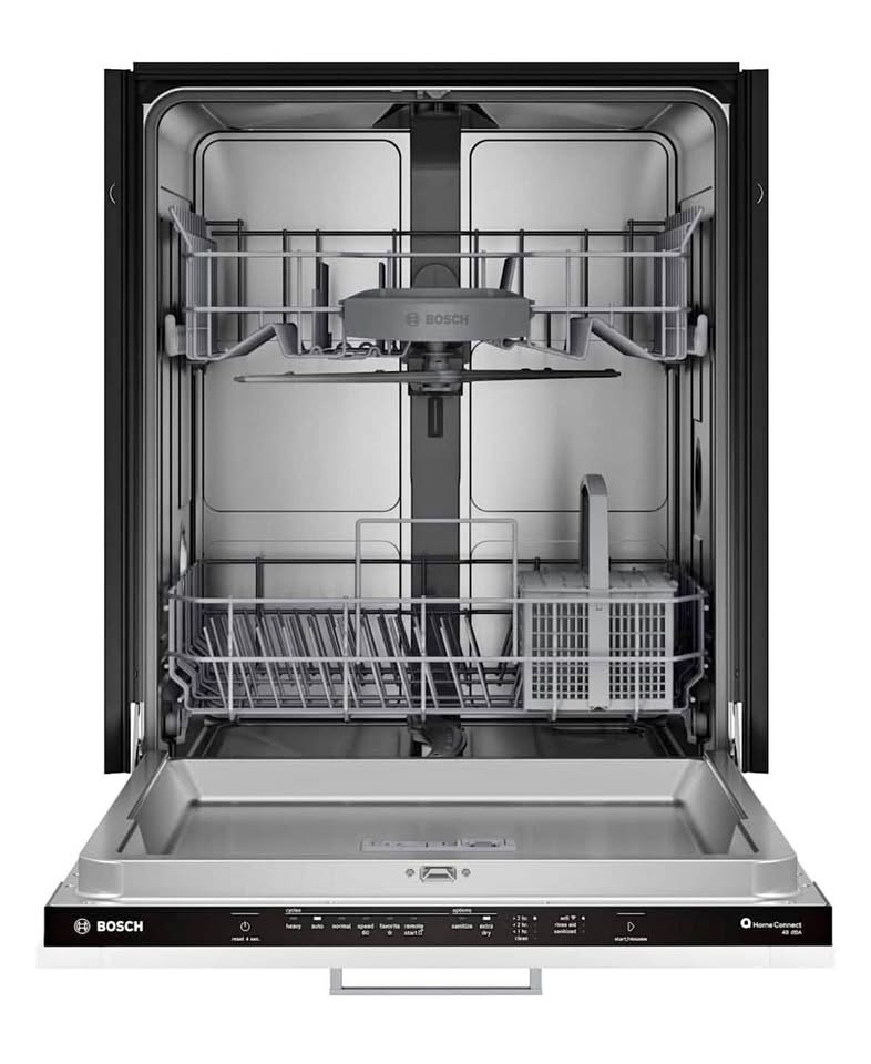Bosch 100 Series 24” Smart Built-In Dishwasher – Panel Ready