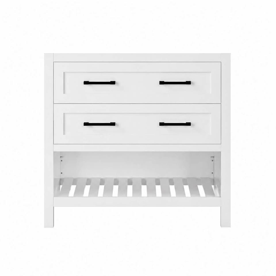 Home Decorators Autumn 36” White Bathroom Vanity Cabinet – No Top