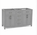 Carnegy Avenue Vega 60” Gray Bathroom Vanity(without top)